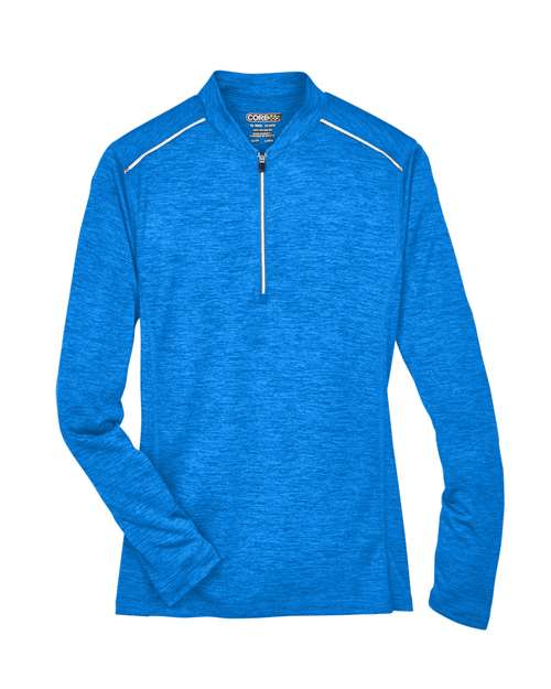 Women's Kinetic Performance Quarter-Zip Pullover - True Royal/ Carbon Front