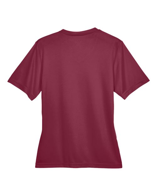 Women's Zone Performance T-Shirt - Sport Maroon Back