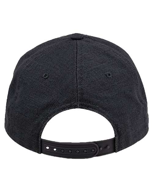 Washed Hemp Unstructured Baseball Cap - Black Back