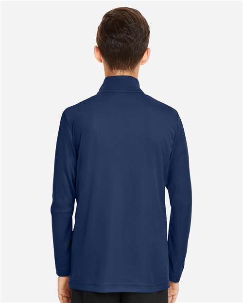 Youth Zone Performance Quarter-Zip Pullover - Sport Dark Navy Back
