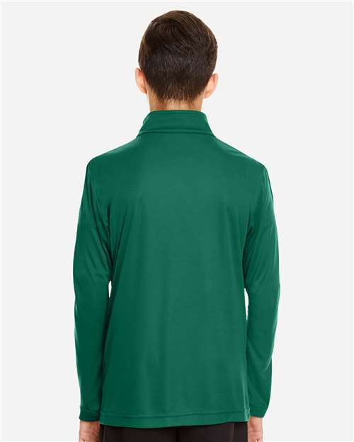 Youth Zone Performance Quarter-Zip Pullover - Sport Forest Back