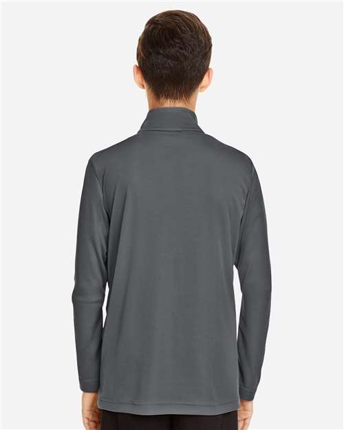 Youth Zone Performance Quarter-Zip Pullover - Sport Graphite Back