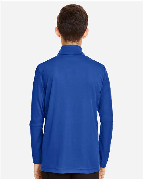 Youth Zone Performance Quarter-Zip Pullover - Sport Royal Back