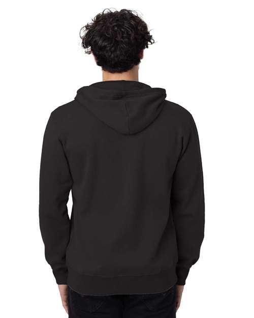 Unisex Heritage Full-Zip Hooded Sweatshirt - Black Back