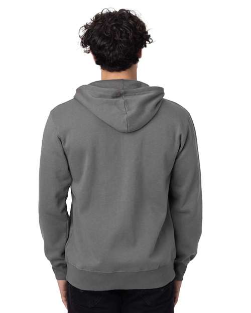 Unisex Heritage Full-Zip Hooded Sweatshirt - Charcoal Back