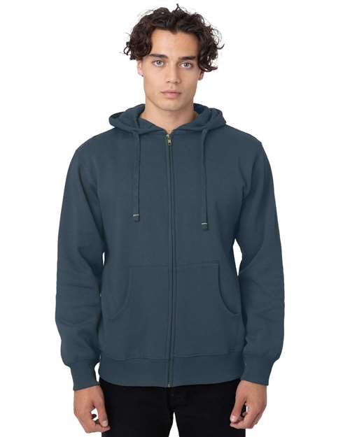 Unisex Heritage Full-Zip Hooded Sweatshirt - Pacific Front