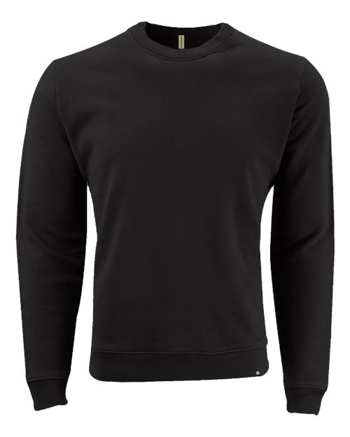 Unisex Motion Crewneck Sweatshirt - Black Front