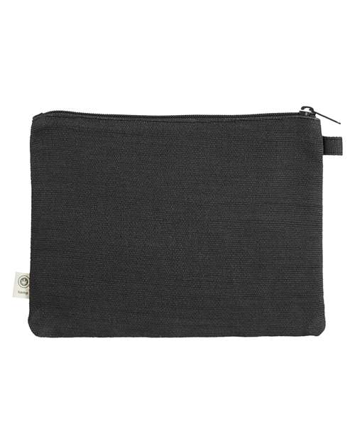 Hemp Pouch - Black/ Black Back