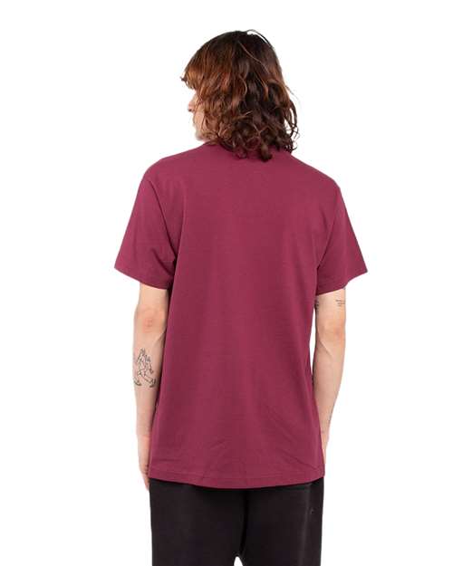 Unisex Active T-Shirt - Burgundy Back
