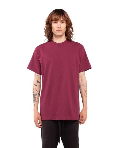 Unisex Active T-Shirt - Burgundy Front