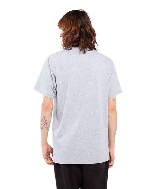 Unisex Active T-Shirt - Heather Grey Back