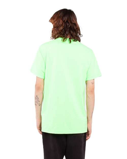 Unisex Active T-Shirt - Lime Back