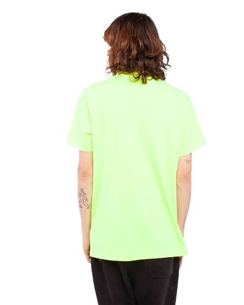 Unisex Active T-Shirt - Safety Green Back