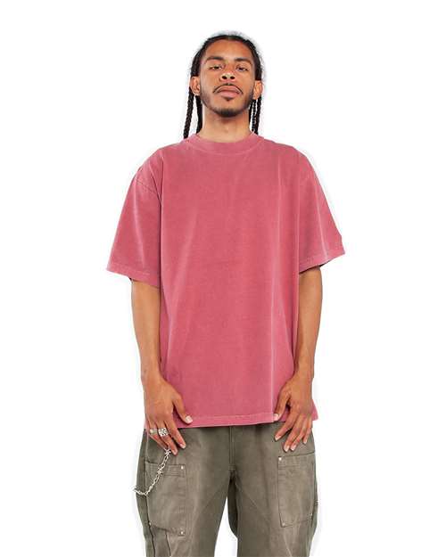 Unisex Max Heavyweight Garment-Dyed T-Shirt - Clay Red Front