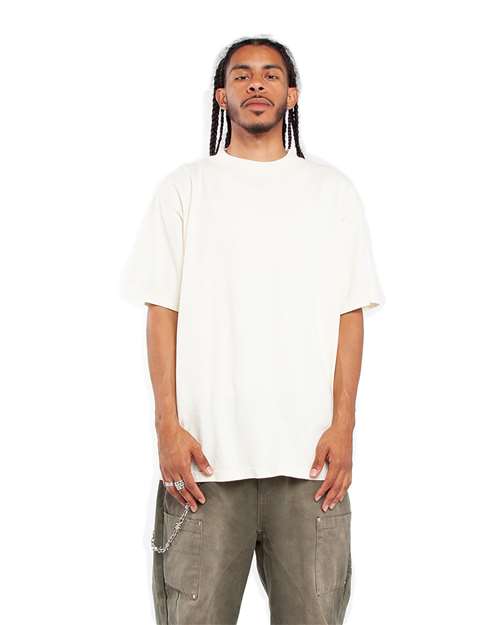 Unisex Max Heavyweight Garment-Dyed T-Shirt - Cream Front
