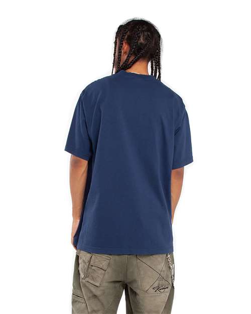 Unisex Max Heavyweight Garment-Dyed T-Shirt - Midnight Navy Back