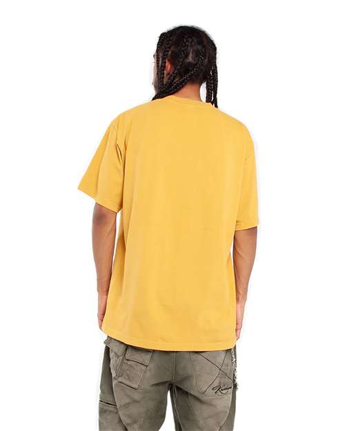 Unisex Max Heavyweight Garment-Dyed T-Shirt - Mustard Back