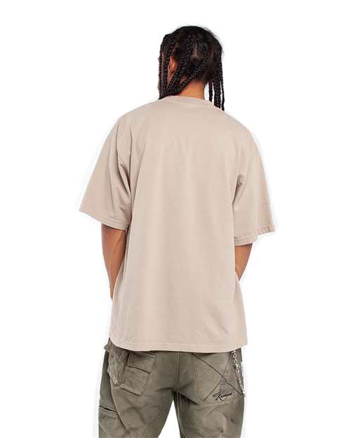 Unisex Max Heavyweight Garment-Dyed T-Shirt - Oatmeal Back