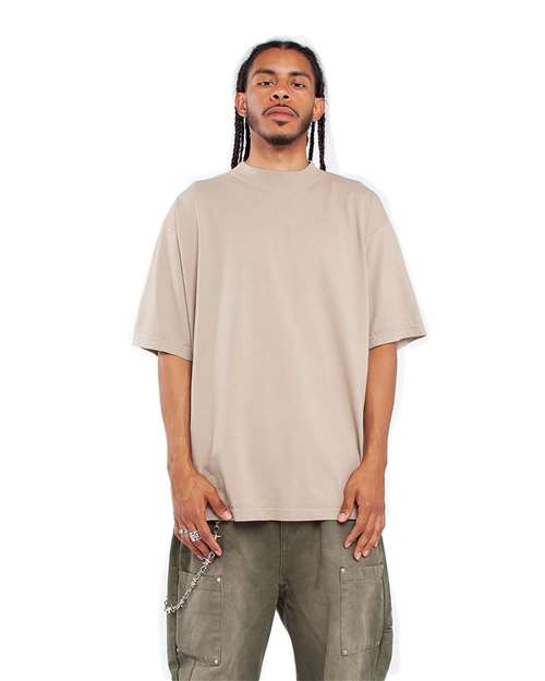 Unisex Max Heavyweight Garment-Dyed T-Shirt - Oatmeal Front