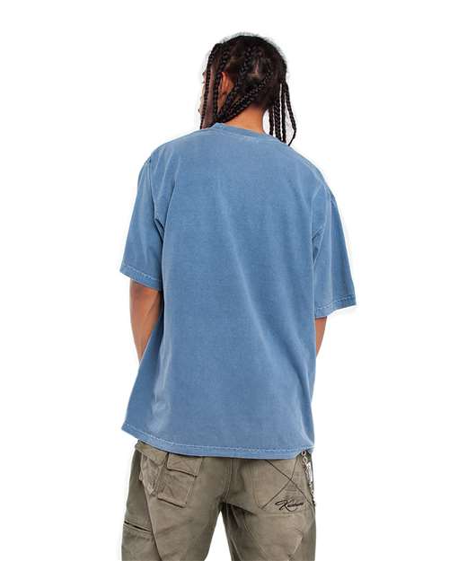 Unisex Max Heavyweight Garment-Dyed T-Shirt - Washed Denim Back