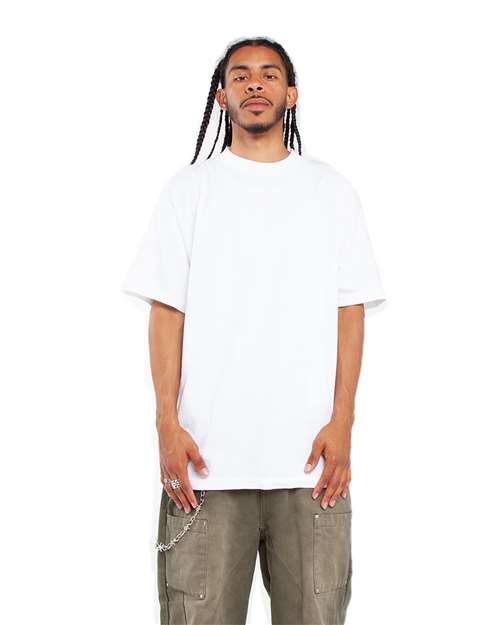 Unisex Max Heavyweight Garment-Dyed T-Shirt - White Front