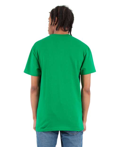 Unisex V-Neck T-Shirt - Kelly Green Back