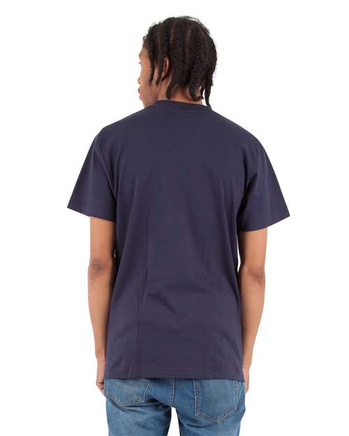Unisex V-Neck T-Shirt - Navy Back