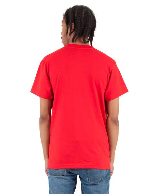 Unisex V-Neck T-Shirt - Red Back
