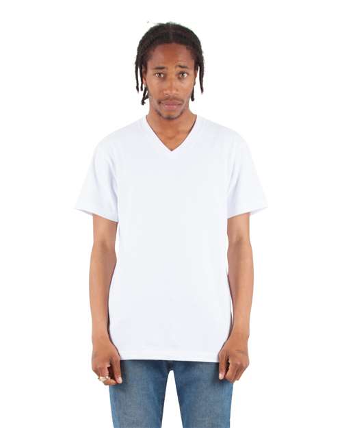 Unisex V-Neck T-Shirt - White Front