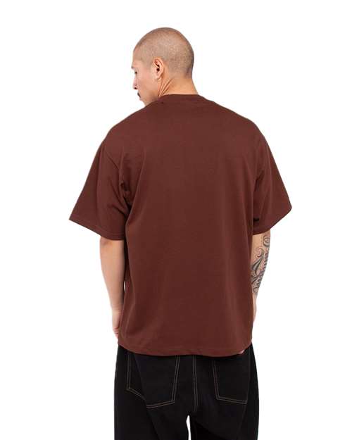 Unisex Tall Max Heavyweight T-Shirt - Brown Back