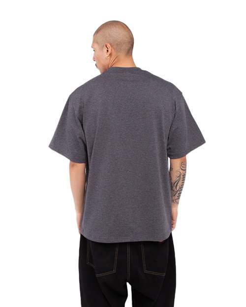 Unisex Tall Max Heavyweight T-Shirt - Charcoal Grey Heather Back