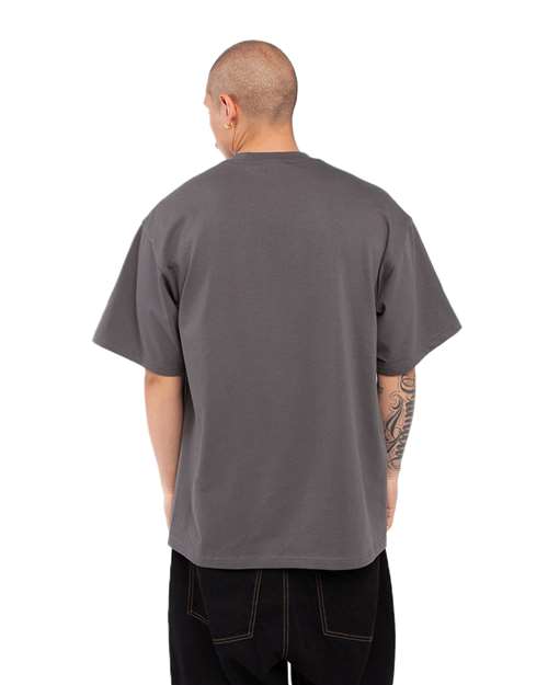 Unisex Tall Max Heavyweight T-Shirt - Dark Grey Back
