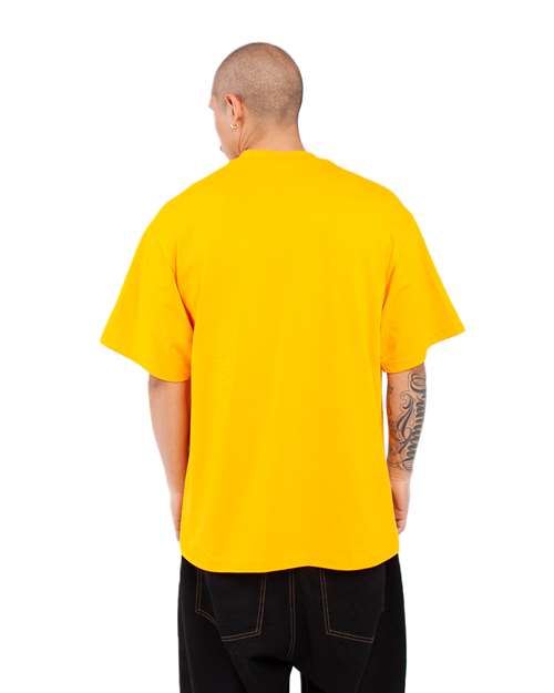 Unisex Tall Max Heavyweight T-Shirt - Gold Back