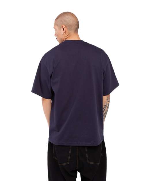 Unisex Tall Max Heavyweight T-Shirt - Navy Back