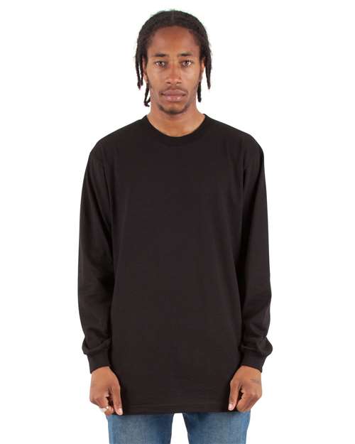 Unisex Active Long Sleeve T-Shirt - Black Front