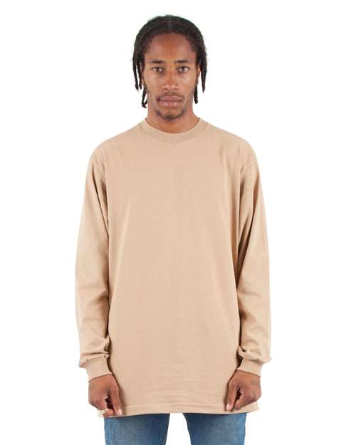 Unisex Active Long Sleeve T-Shirt - Khaki Front