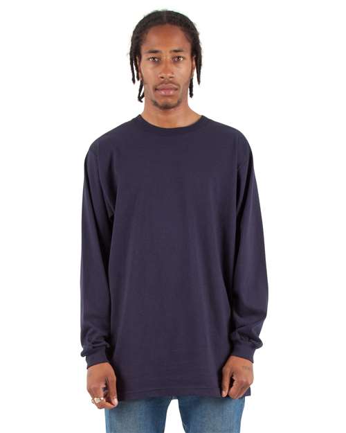 Unisex Active Long Sleeve T-Shirt - Navy Front
