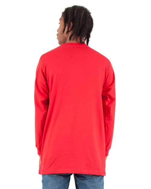Unisex Active Long Sleeve T-Shirt - Red Back