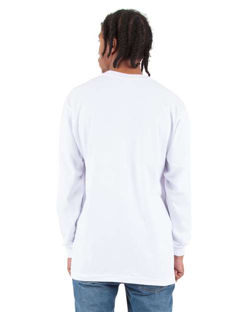 Unisex Active Long Sleeve T-Shirt - White Back