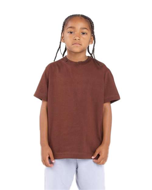Youth Active T-Shirt - Brown Front