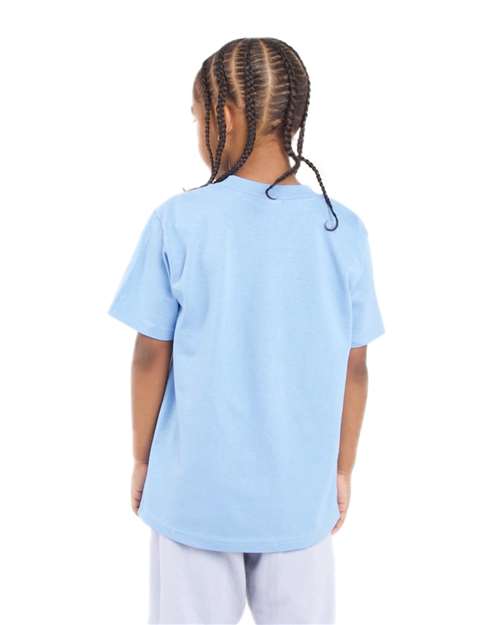 Youth Active T-Shirt - Sky Blue Back