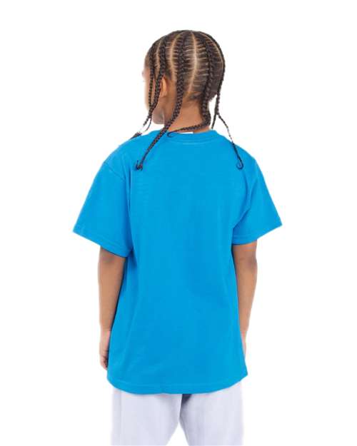 Youth Active T-Shirt - Turquoise Back
