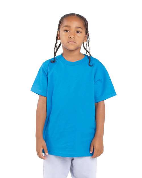 Youth Active T-Shirt - Turquoise Front