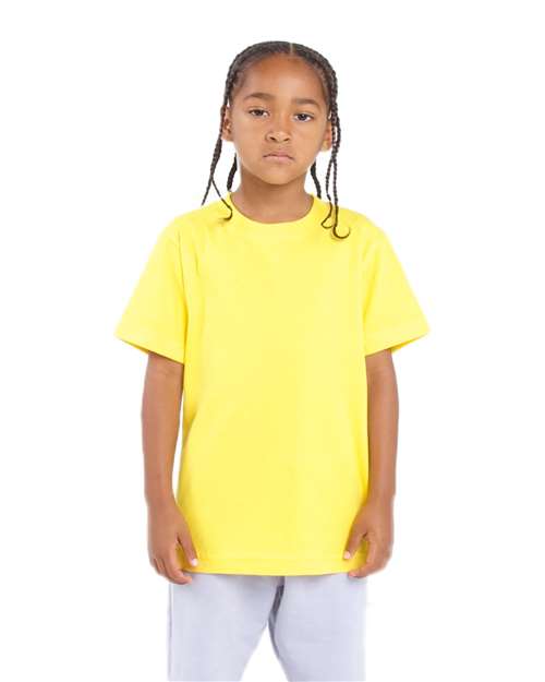 Youth Active T-Shirt - Yellow Front