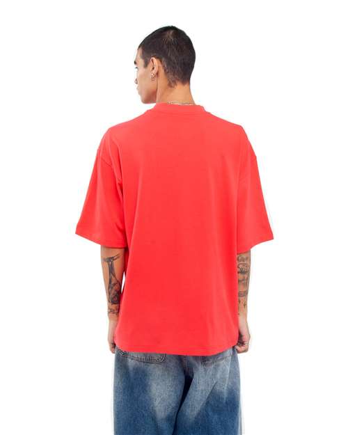 Unisex Garment-Dyed Designer T-Shirt - Red Back