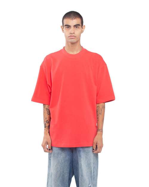 Unisex Garment-Dyed Designer T-Shirt - Red Front