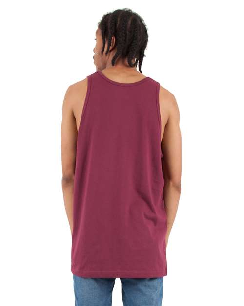Unisex Active Tank - Burgundy Back