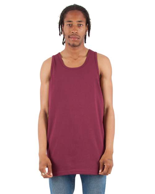 Unisex Active Tank - Burgundy Front