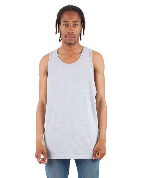 Unisex Active Tank - Heather Grey Front