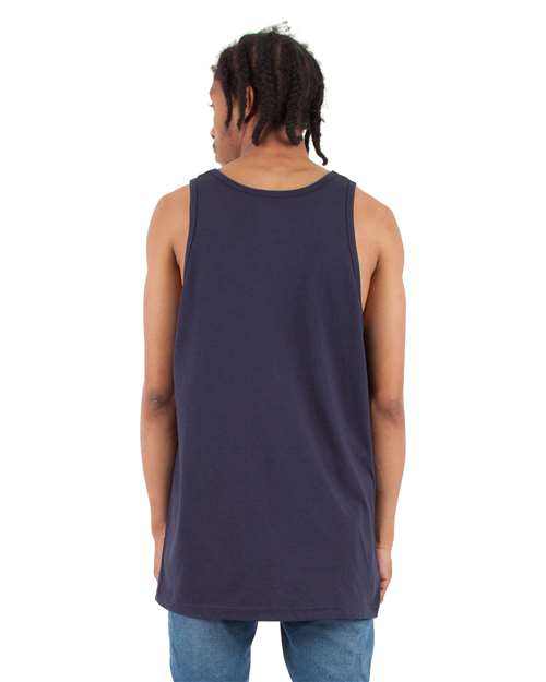 Unisex Active Tank - Navy Back